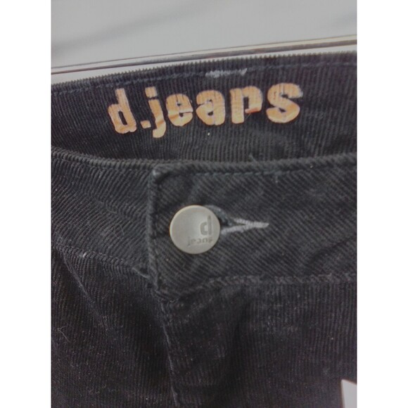 D.Jean Women's Black Corduroy Low Rise Boot Cut Leg Retro Pants Size12 - Picture 6 of 9